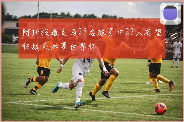 阿斯报道皇马25名球员中22人有望征战美加墨世界杯